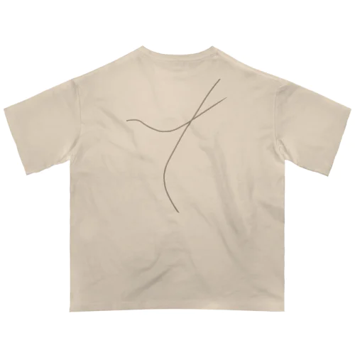 Line Art . オーバーサイズTシャツ