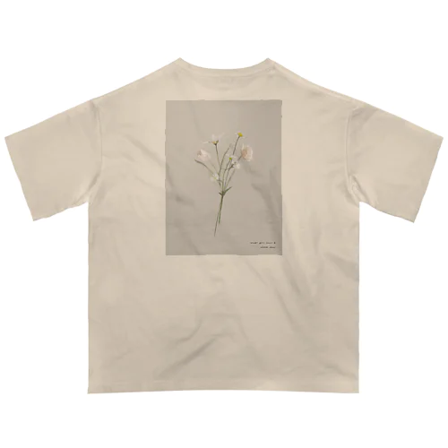 💐 Hanataba . grayish pale color . オーバーサイズTシャツ