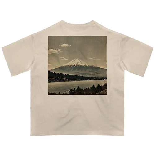 古風な富士山 Oversized T-Shirt