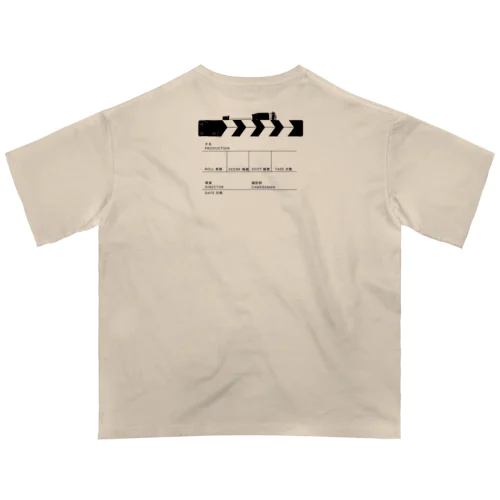 繁体字のカチンコ(バックプリント) Oversized T-Shirt