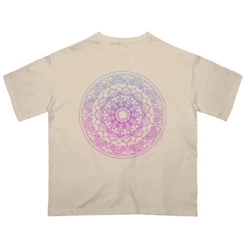 母性回帰曼荼羅　change the purple💖 オーバーサイズTシャツ