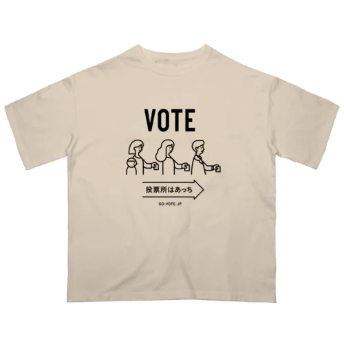 VOTE オーバーサイズTシャツ Oversized T-Shirt
