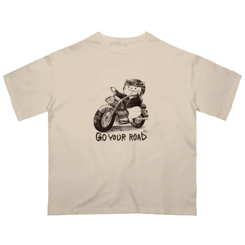 バイクにゃんこ オーバーサイズTシャツ