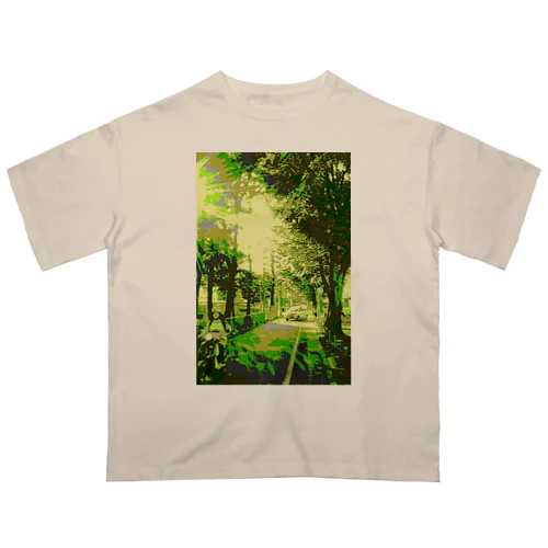 木漏れ日の道 Oversized T-Shirt