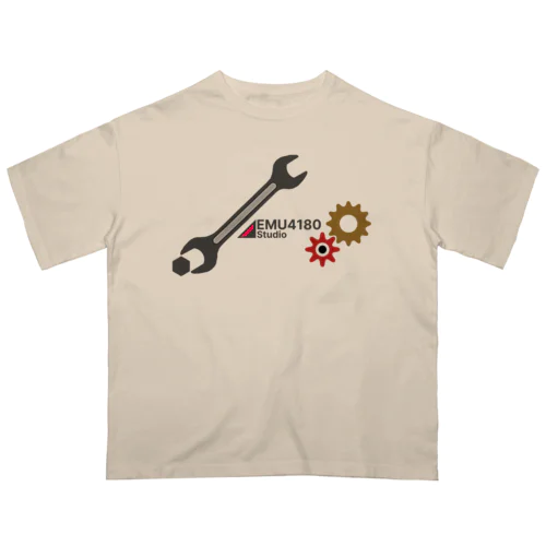 工具デザイン7　スパナ オーバーサイズTシャツ