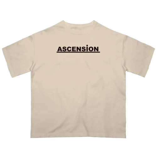 アセンション（ASCENSION）黒文字 オーバーサイズTシャツ