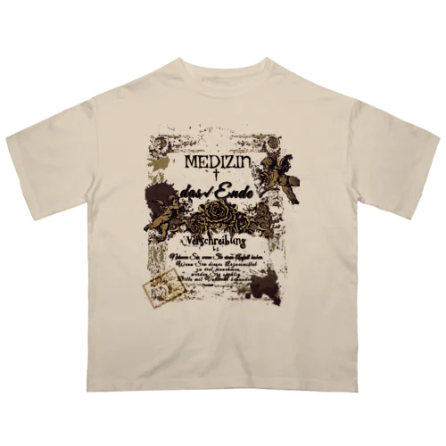 薔薇と天使達 オーバーサイズTシャツ