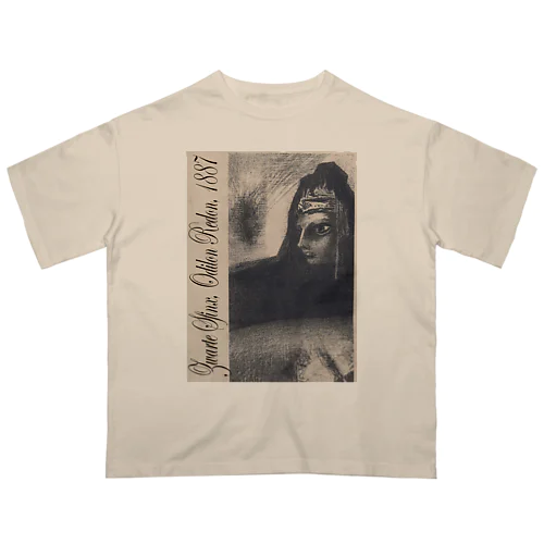 Zwarte Sfinx, Odilon Redon, 1887 オーバーサイズTシャツ