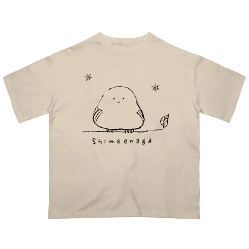 シマエナガとゆき。 オーバーサイズTシャツ