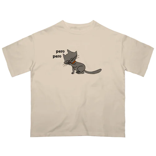 ペロ猫 オーバーサイズTシャツ