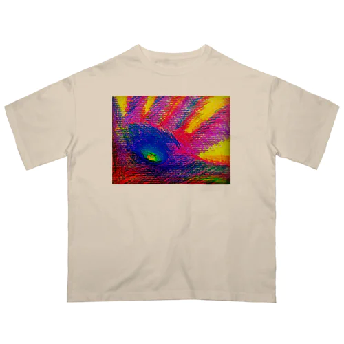 クレヨン　カラフルアート Oversized T-Shirt