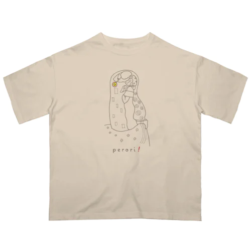 名画 × スイーツ（接吻） オーバーサイズTシャツ