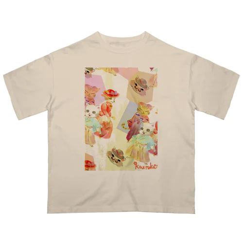猫ロマ Oversized T-Shirt