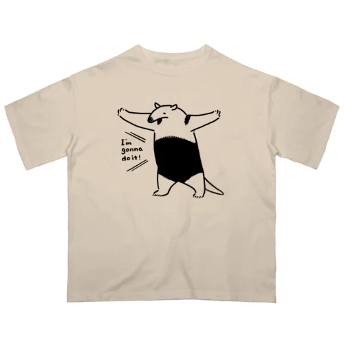 コアリクイはやる気のようだ。 Oversized T-Shirt