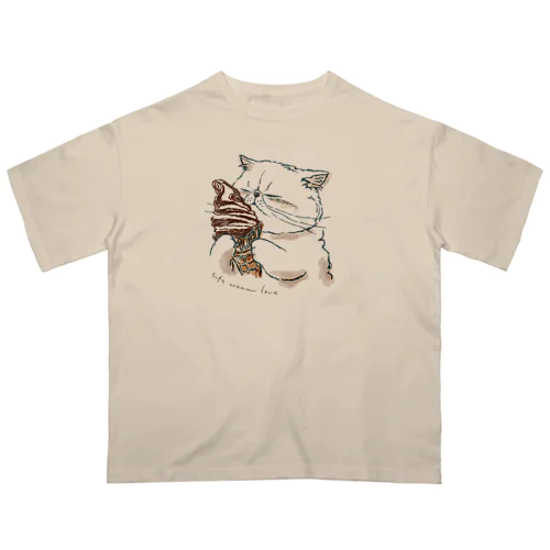 ソフトクリームラブ Oversized T-Shirt