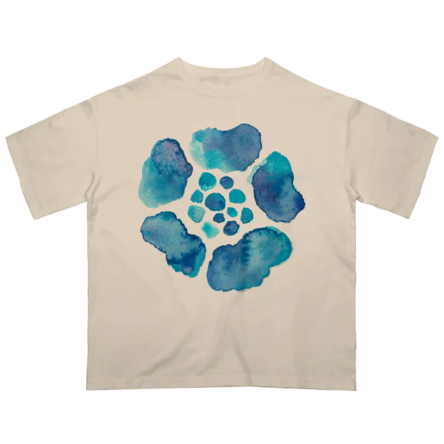 水面の花 オーバーサイズTシャツ