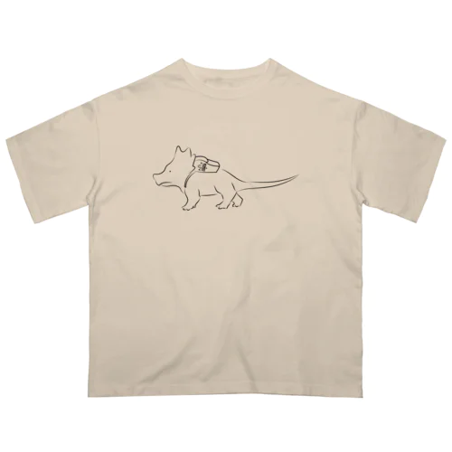 スティラコサウルス 子供 ジュラシックランチ オーバーサイズTシャツ