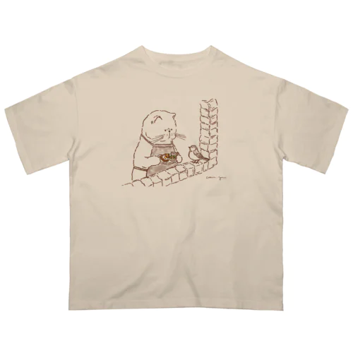 カフェの1番小さなお客さま Oversized T-Shirt