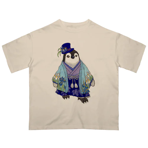 着物ぺんぎんーいずれは菖蒲かエンペヒナー Oversized T-Shirt