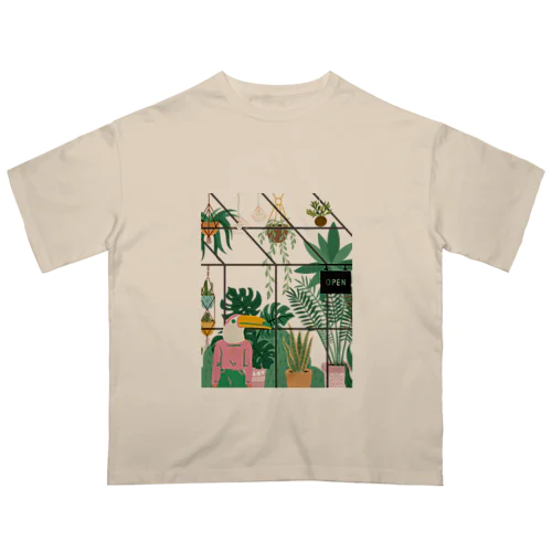 南国の観葉植物店 Oversized T-Shirt