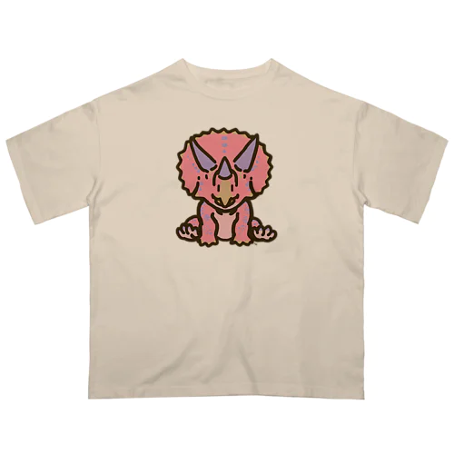 ホリドゥスちゃん（ゆるトリケラトプス ） Oversized T-Shirt