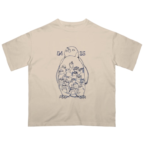 0425-18 Penguins of the World- Oversized T-Shirt