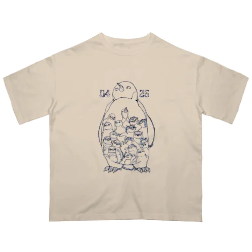 0425-18 Penguins of the World- オーバーサイズTシャツ