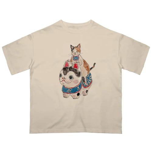 爆走！犬張子にゃんこ Oversized T-Shirt