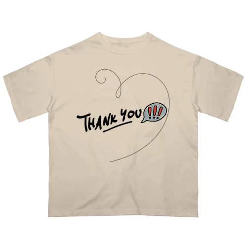 Thank you!!! オーバーサイズTシャツ