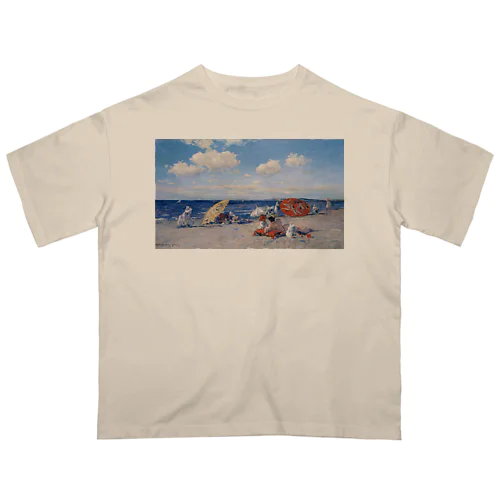 海辺にて ウィリアム・メリット・チェイス オーバーサイズTシャツ