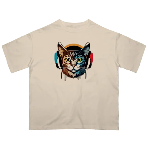 DJ Cat Oversized T-Shirt