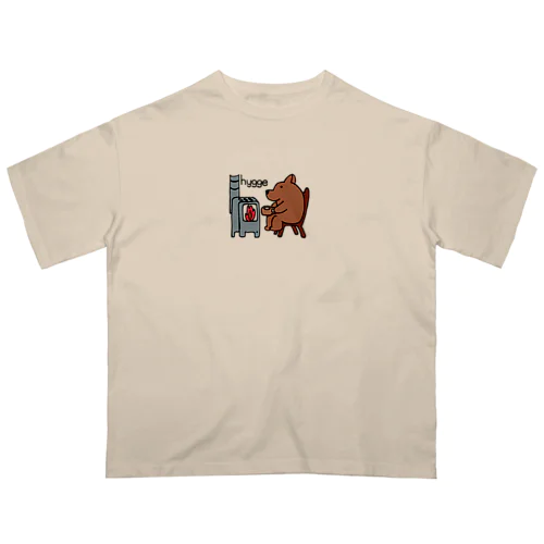 hygge クマ　暖炉 Oversized T-Shirt