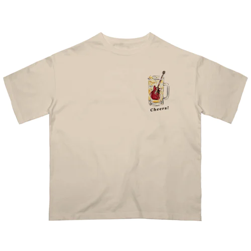 ギターで乾杯(Tシャツ•バッグ類) オーバーサイズTシャツ