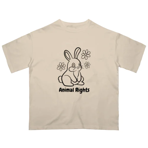 アニマルライツうさちゃん オーバーサイズTシャツ