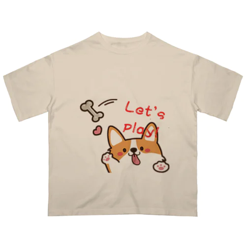 🐾 ふわふわワンダーランド：ゆるかわ犬グッズショップ 🐾  🌟 商品概要 🌟 Oversized T-Shirt