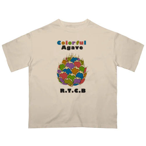 カラフルアガベ Oversized T-Shirt