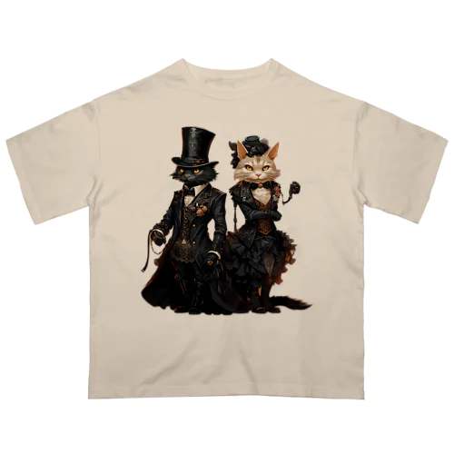 スチームパンクな猫 Oversized T-Shirt