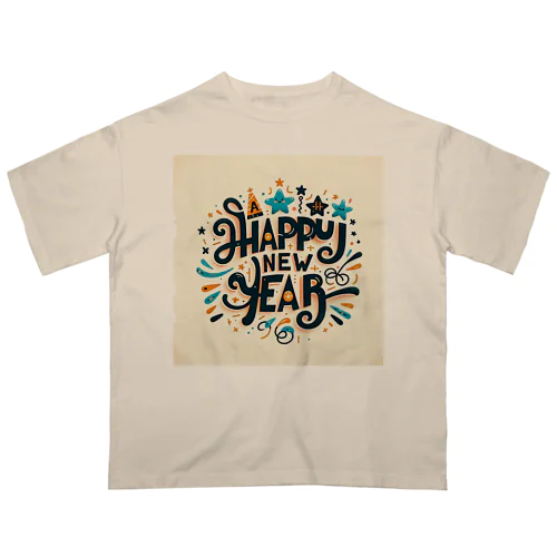 A HAPPY NEW YEAR オーバーサイズTシャツ