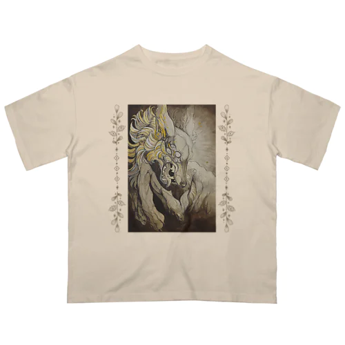 威嚇Tシャツ/カラー Oversized T-Shirt