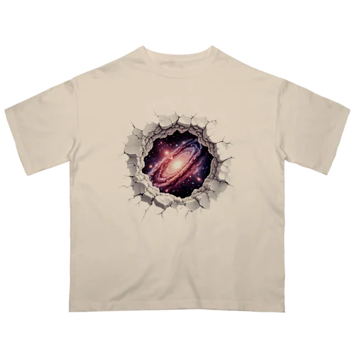 トリックアート「宇宙」 オーバーサイズTシャツ