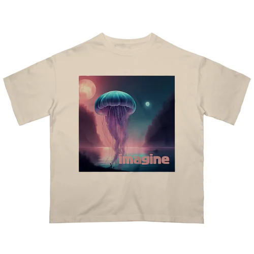 imagine　moonシリーズ２ Oversized T-Shirt