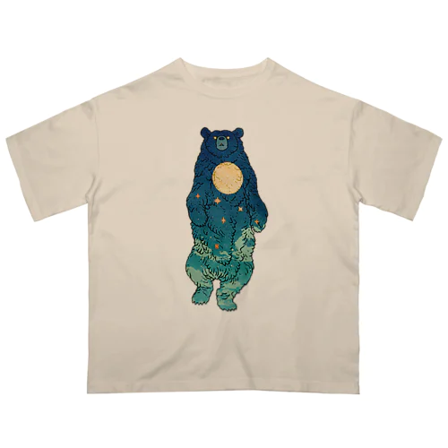 月の満ち熊 (FULL MOON BEAR) Oversized T-Shirt