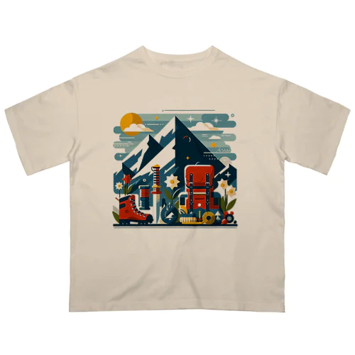 春が来た山 オーバーサイズTシャツ