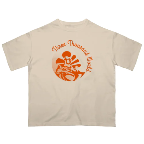 三千世界h.t.(orange) オーバーサイズTシャツ