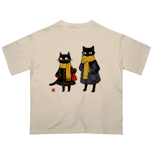 黒猫夫婦のお買い物 オーバーサイズTシャツ