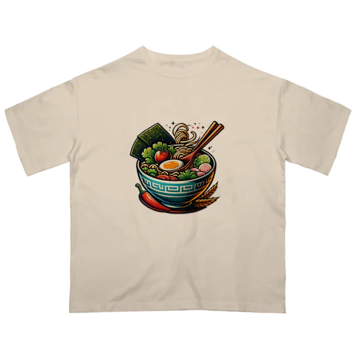 ラーメン大好き オーバーサイズTシャツ