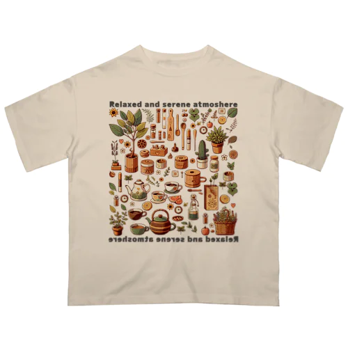 ごちゃごちゃカフェ小物 Oversized T-Shirt