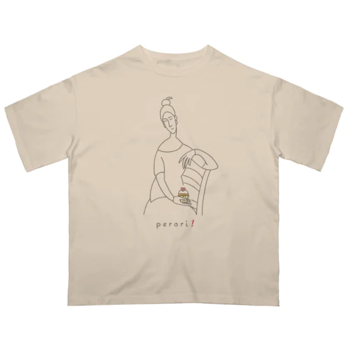名画 × スイーツ（モディリアーニ） Oversized T-Shirt