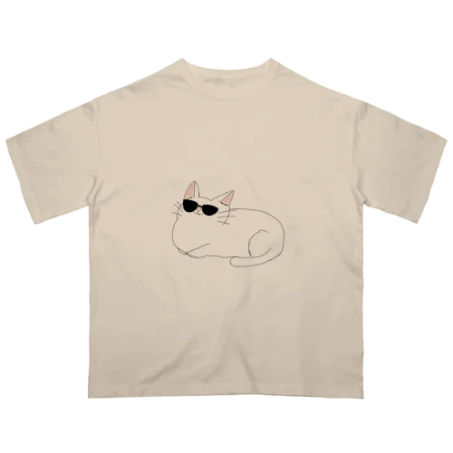 カッコつけたいにゃんこ オーバーサイズTシャツ