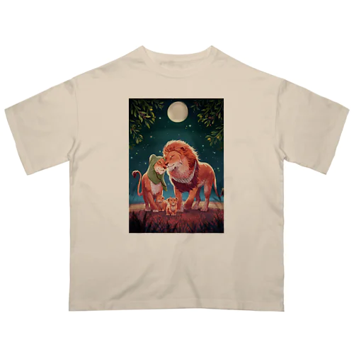 【パレスチナと共に】オリーブとライオン Oversized T-Shirt